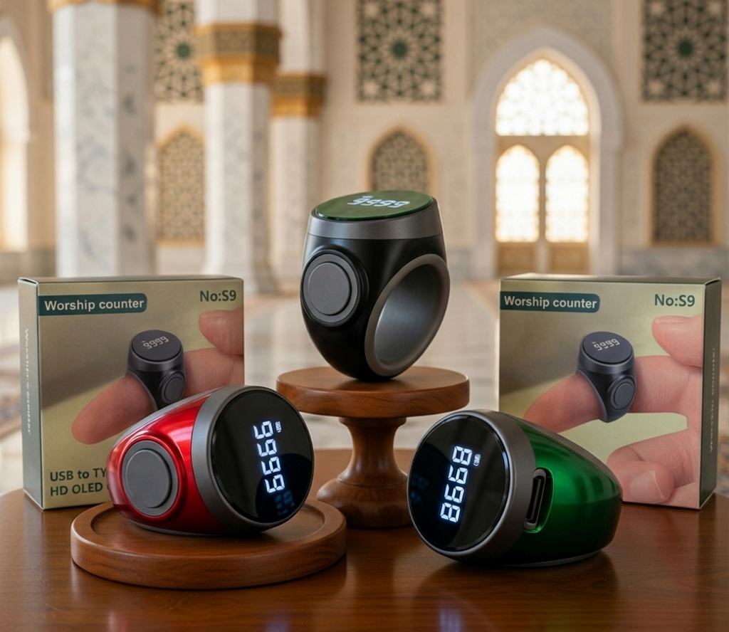 Tasbih Digital Ring Zikir Cincin Pintar Counter Digital S9