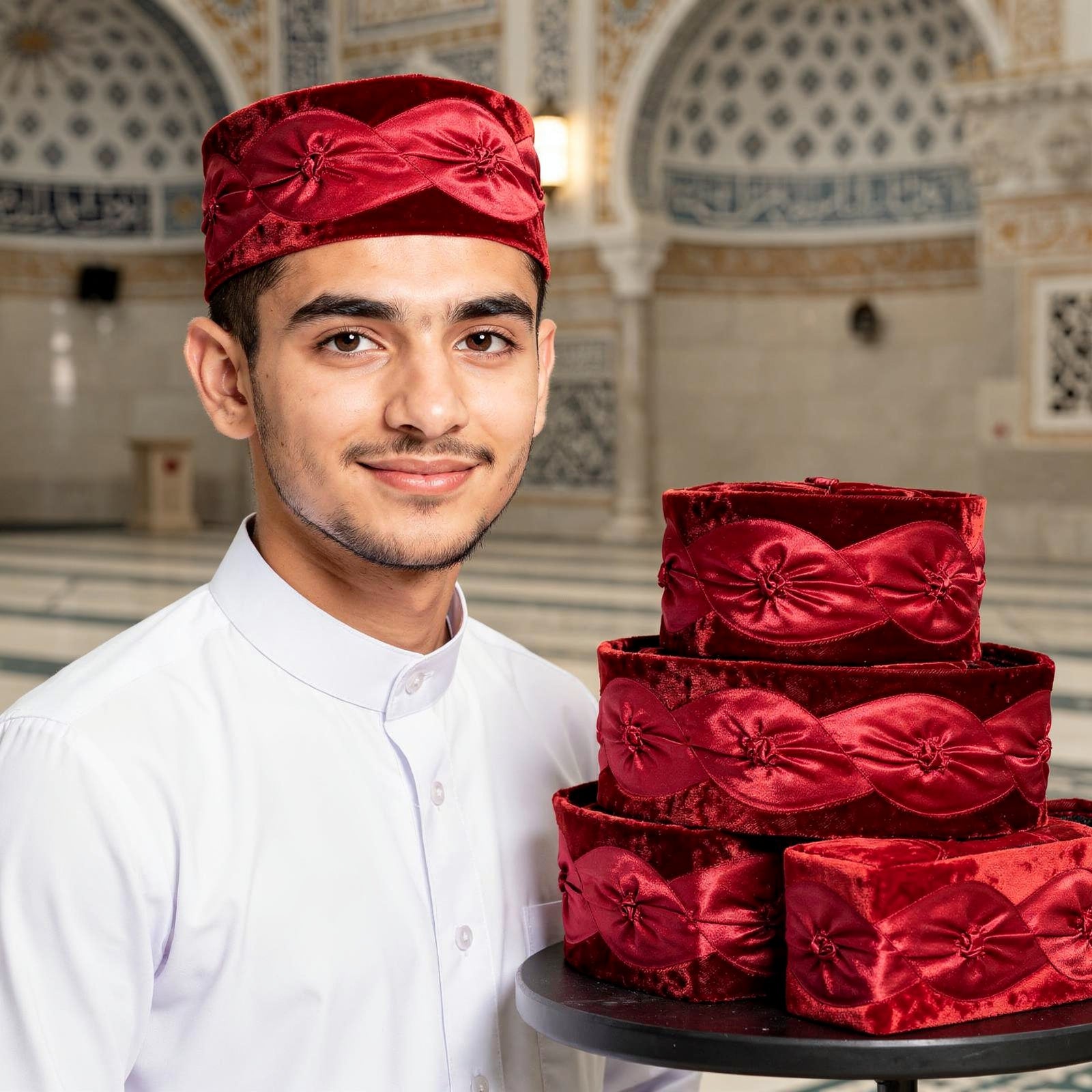 Songkok Awang Diplomat Maroon