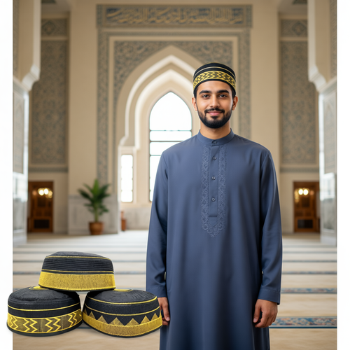 Peci Haji Bone Lokal Hitam Mas