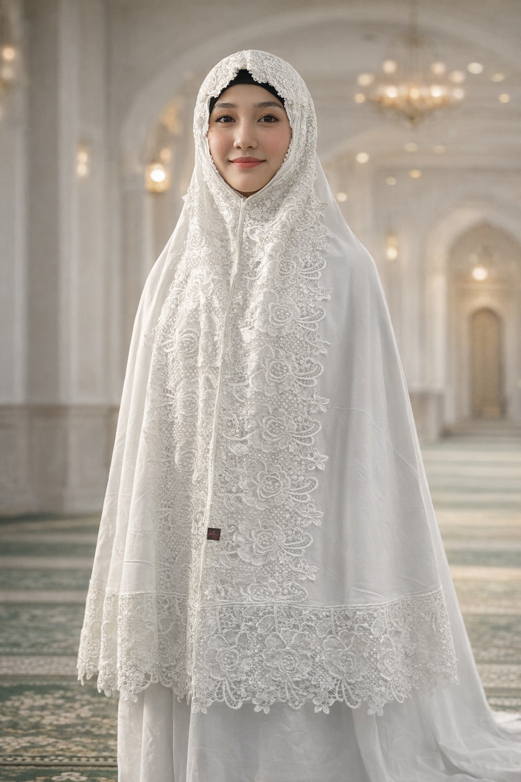 Mukena Full renda Putih