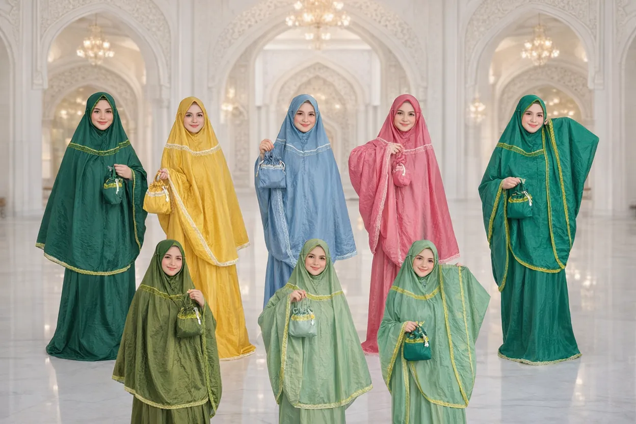 Mukena Parasut Bordir