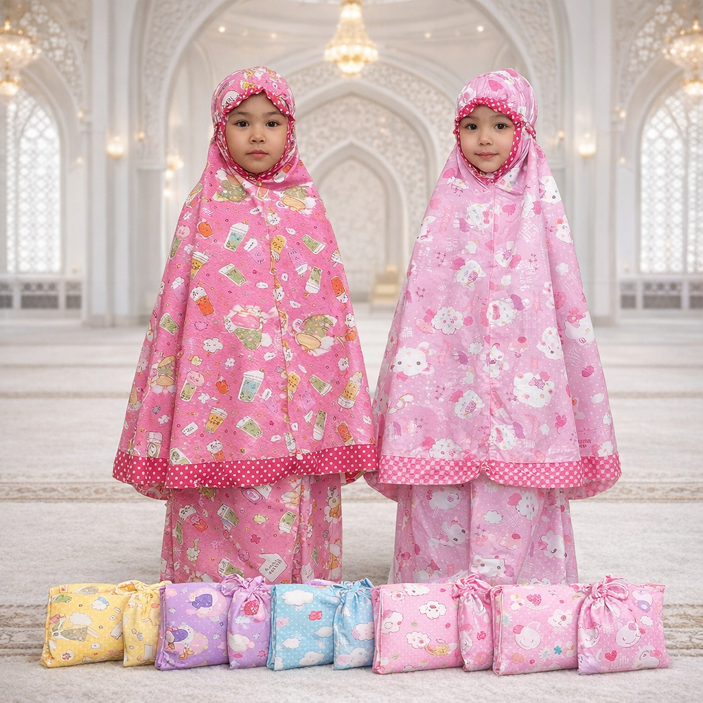 Mukena Tas Spon Anak